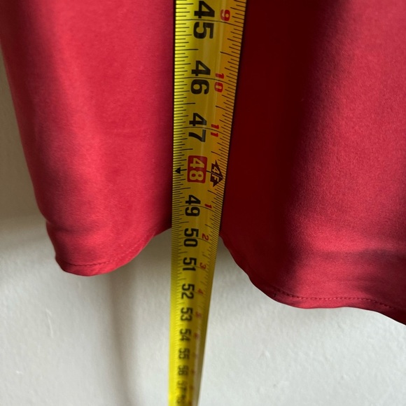 NWT Madewell The Layton Midi Slip Dress in Silk Minimalist Lightweight Red NO106 - Picture 12 of 14